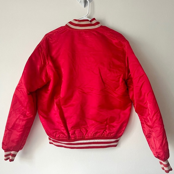 Vintage Retro NHL Detroit Red Wings Satin Starter Jacket Men’s Medium - Picture 2 of 5